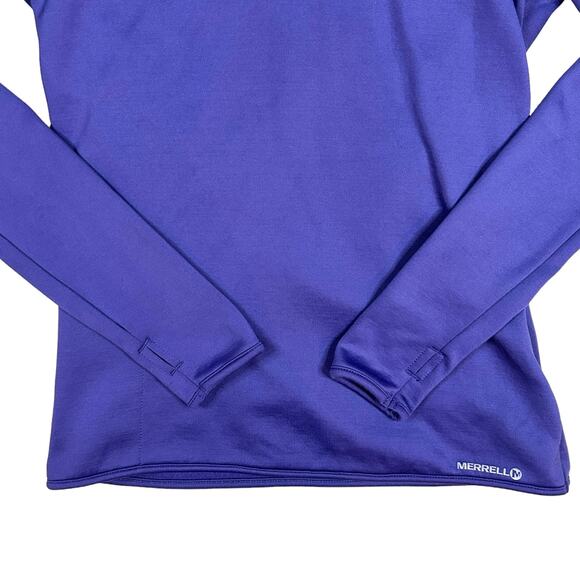 Merrell Womens XS Select Regulate 1/4 Snap Quilted Pullover Fleece Purple TF - Picture 3 of 11
